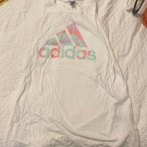 Watercolor Adidas High Neck Tank